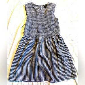 French Connection Stylish Blue and White Striped Women’s Dress Size 0